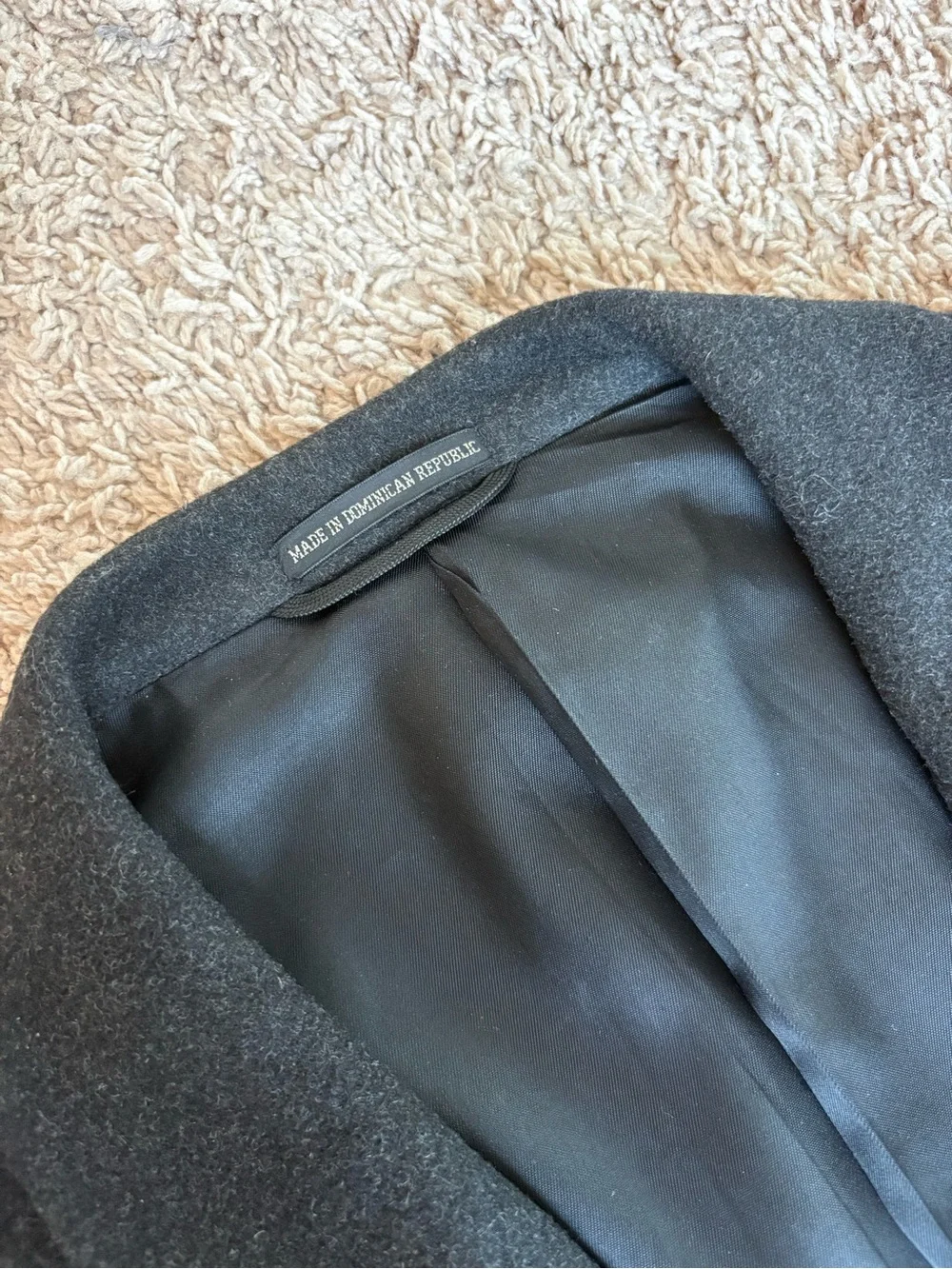 Britches of Georgetown Vintage Black Wool Blend Full Length Overcoat XXL 50